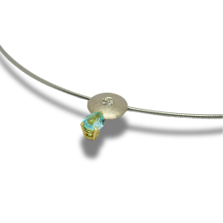 Anhänger mit Brillant und Paraiba Turmalin