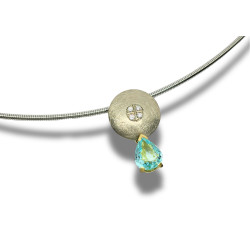 Anhänger mit Brillant und Paraiba Turmalin
