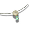 Anhänger mit Brillant und Paraiba Turmalin